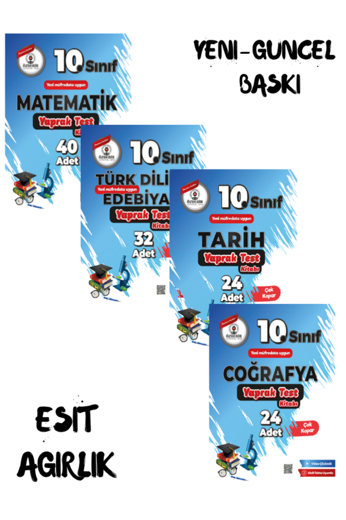 10.Sınıf Eşit Ağırlık Yaprak Test Seti Güncel Yeni Baskı 10.Sınıf Eşit Ağırlık Yaprak Test Seti Güncel Yeni Baskı