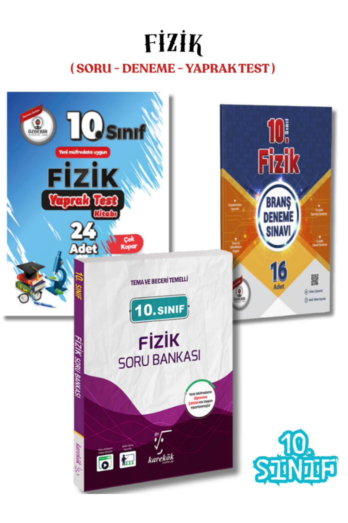 10.Sınıf Fizik 3'lü Soru Bankası,Deneme ve Yaprak Test Seti 10.Sınıf Fizik 3'lü Soru Bankası,Deneme ve Yaprak Test Seti
