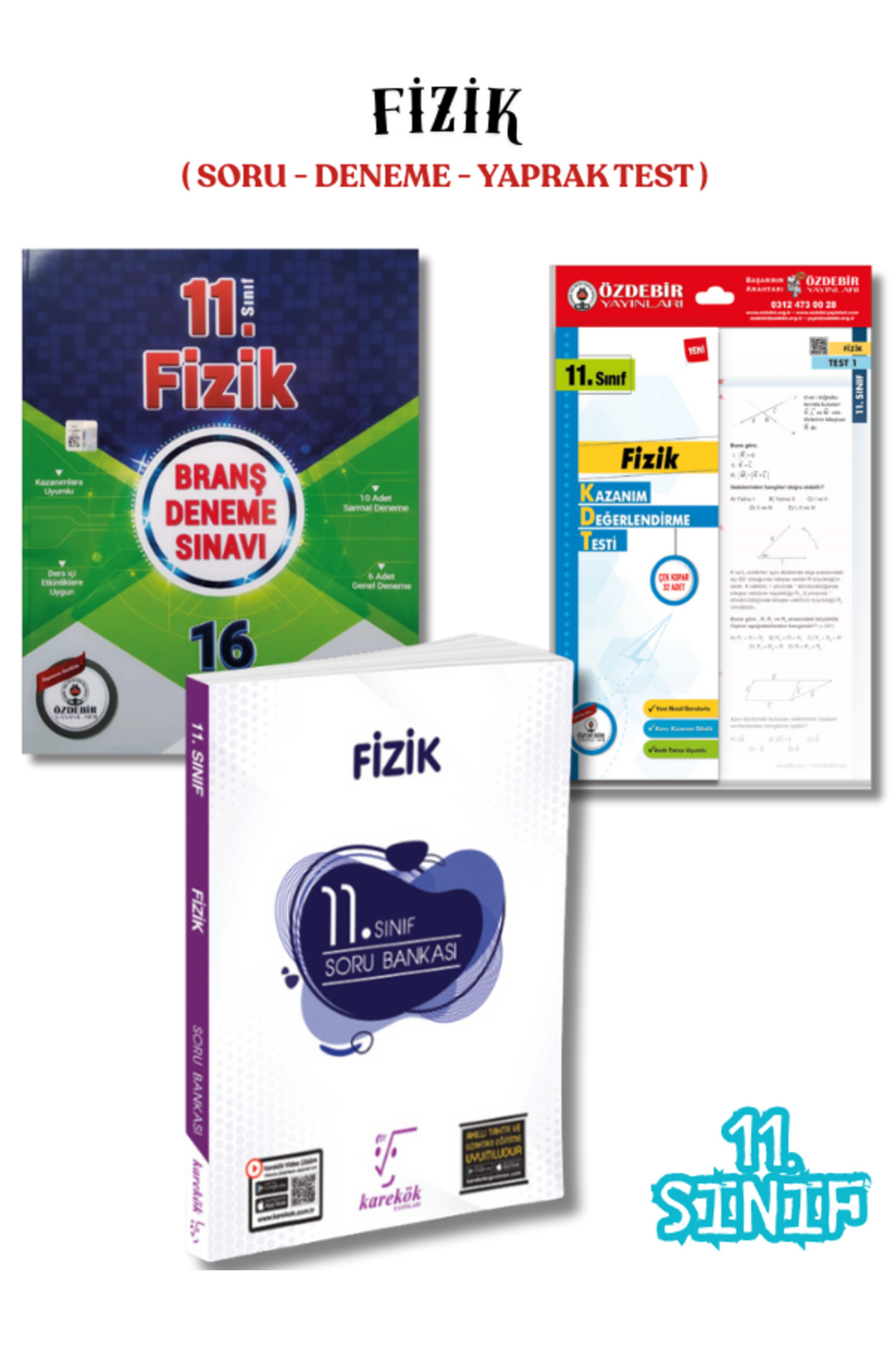 11.Sınıf Fizik 3'lü Soru Bankası,Deneme ve Yaprak Test Seti 11.Sınıf Fizik 3'lü Soru Bankası,Deneme ve Yaprak Test Seti