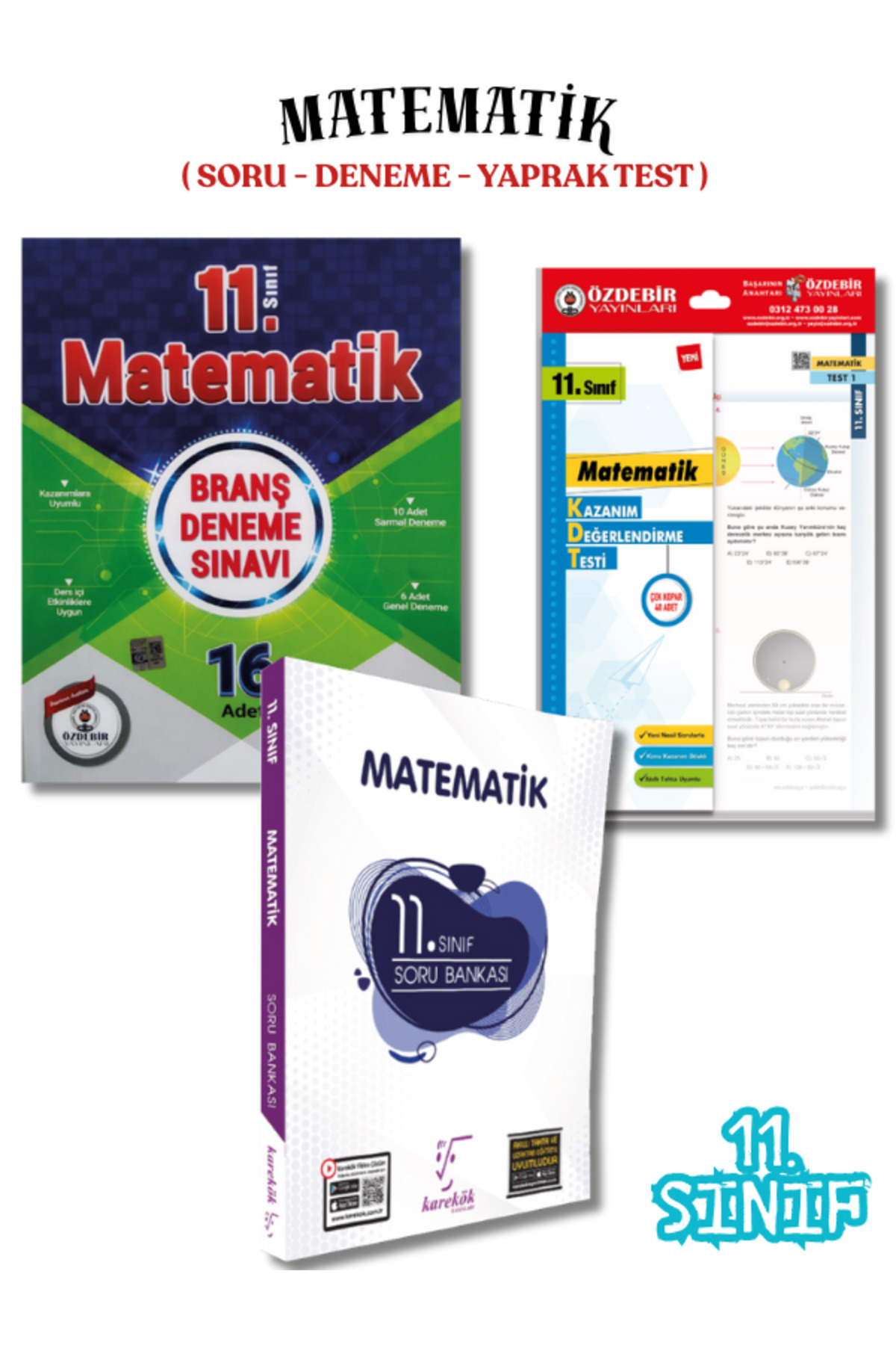 11.Sınıf Matematik 3'lü Soru Bankası,Deneme ve Yaprak Test Seti 11.Sınıf Matematik 3'lü Soru Bankası,Deneme ve Yaprak Test Seti