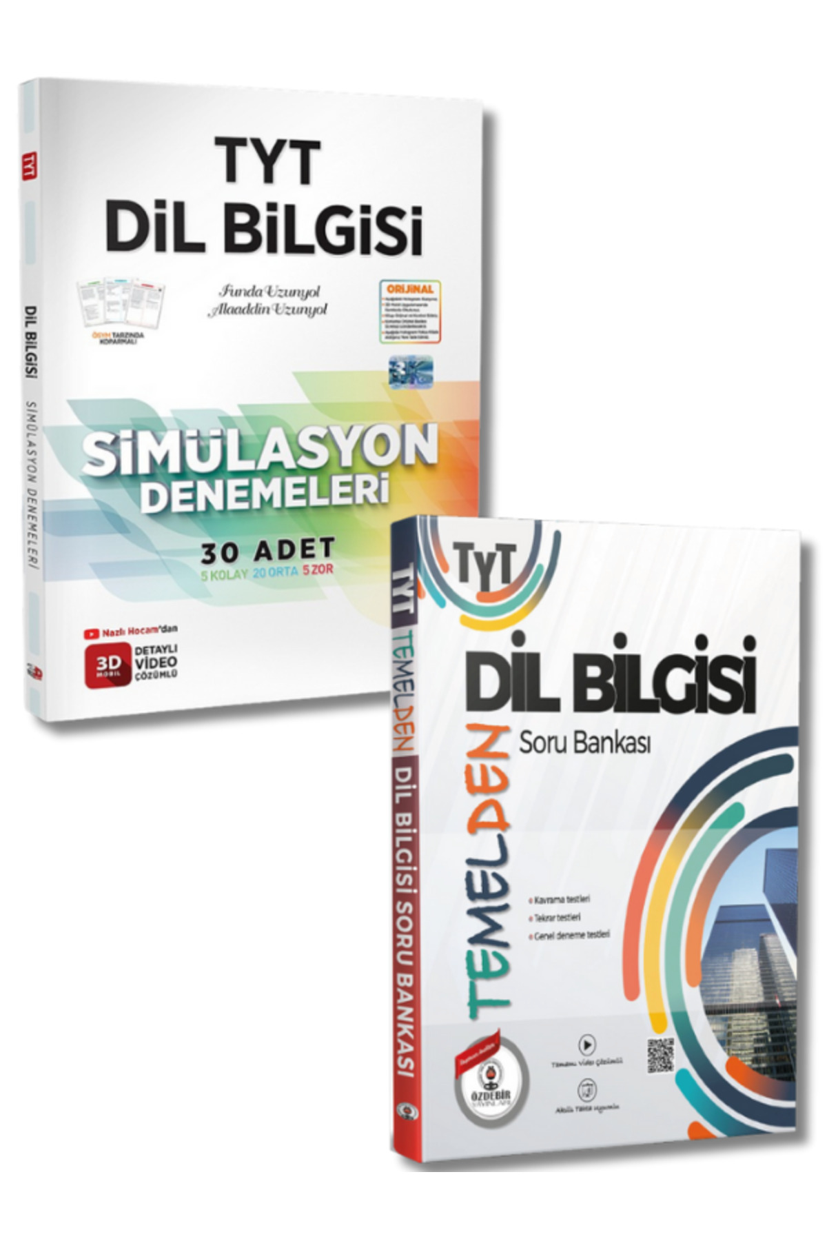 3D Yayınları ve Özdebir Yayınevi'nden TYT Dil Bilgisi Soru Bankası Deneme Seti 3D Yayınları ve Özdebir Yayınevi'nden TYT Dil Bilgisi Soru Bankası Deneme Seti