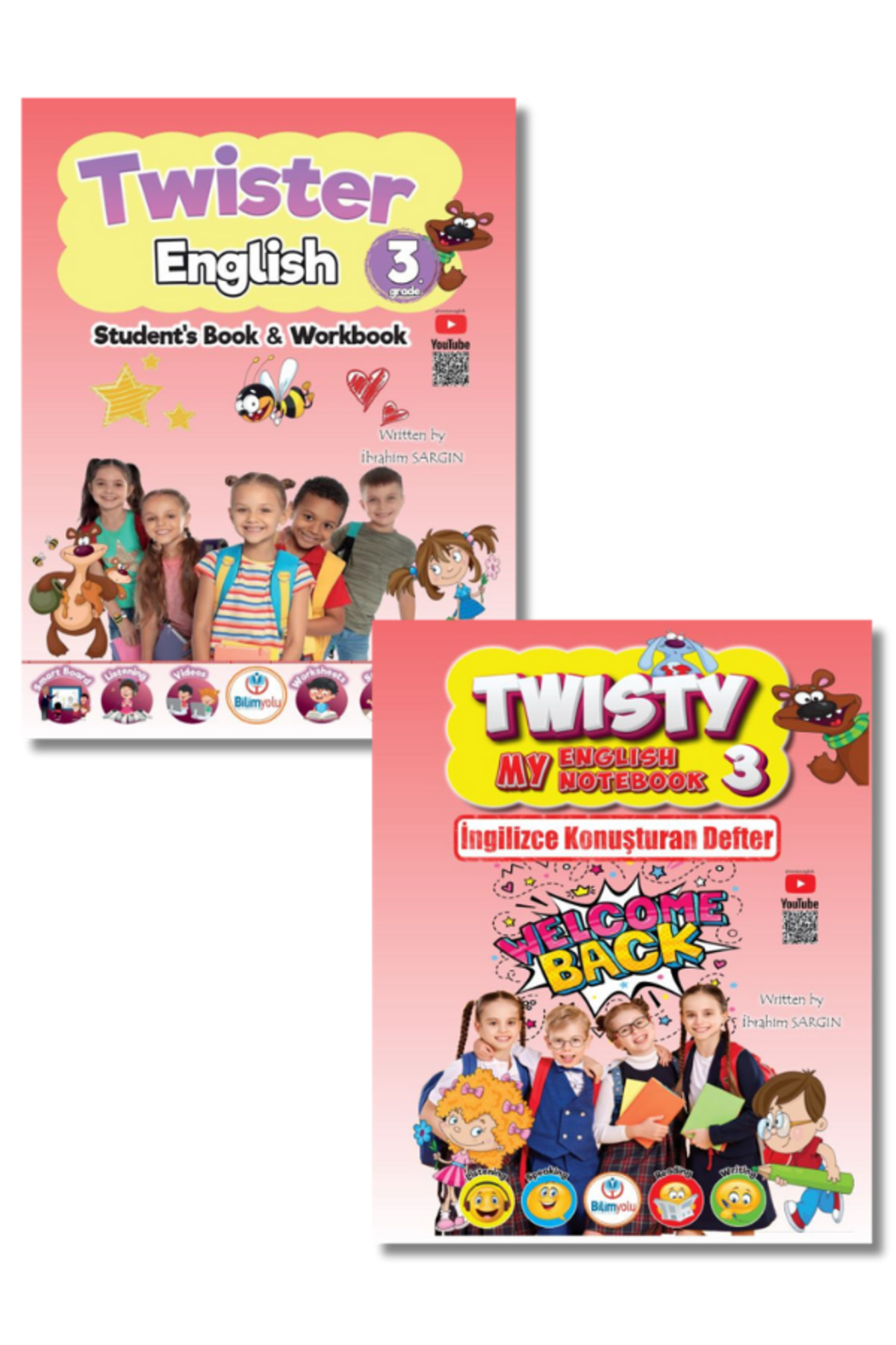 3.Sınıf Twister English + Twisty İngilizce Konuşan Defter Seti İbrahim Sargın