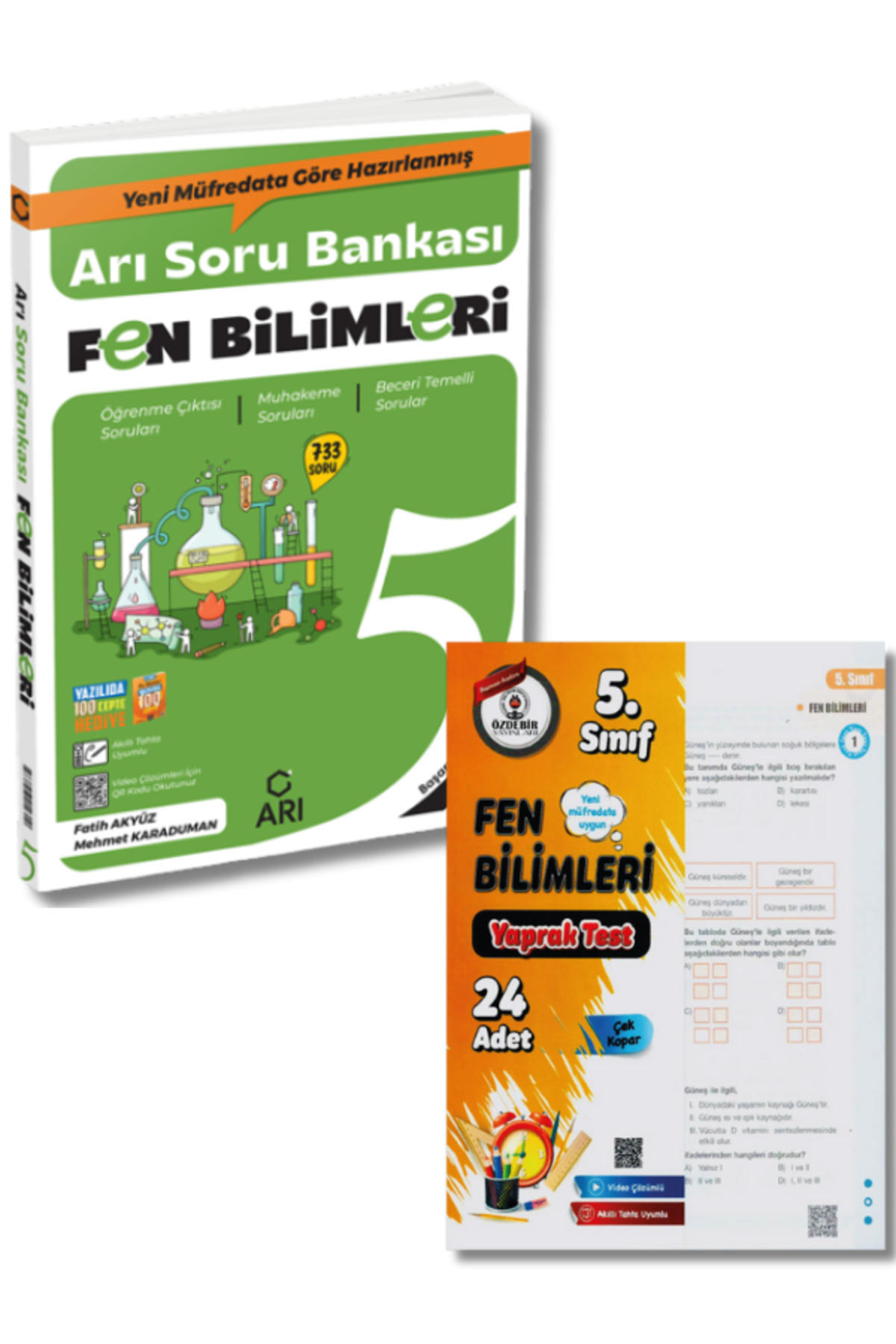Arı Yayınları ve Özdebir Yayınevi'nden 5.Sınıf Fen Bilimleri Soru Bankası Yaprak Test Seti Arı Yayınları ve Özdebir Yayınevi'nden 5.Sınıf Fen Bilimleri Soru Bankası Yaprak Test Seti