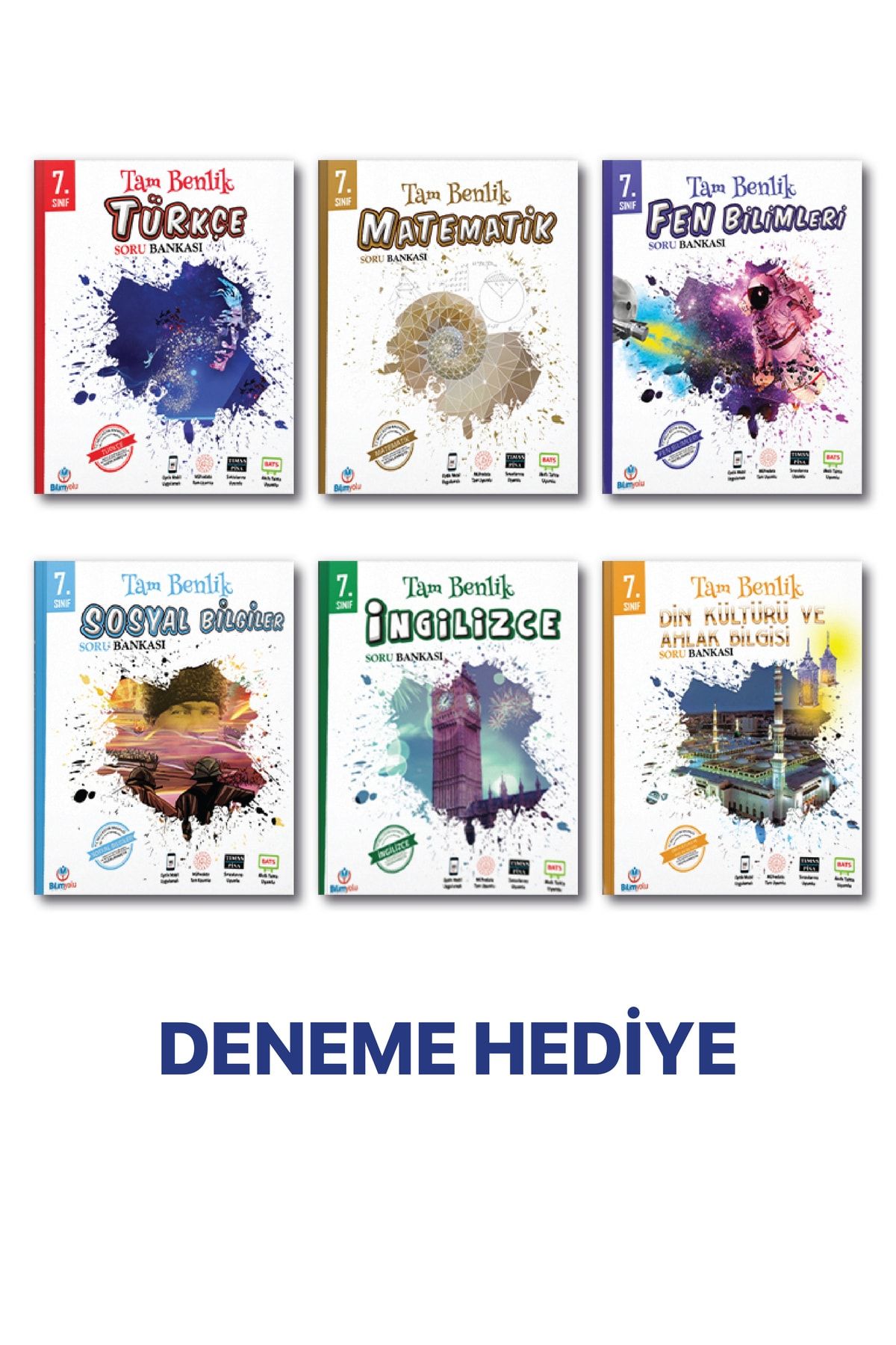 Bilimyolu 7. Sınıf Soru Bankası Seti Toplam 6 Kitap (hediyeli)