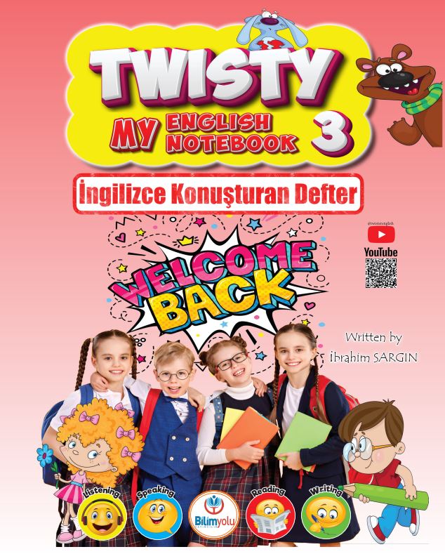 Bilimyolu Yayıncılık 3. Sınıf Twisty My English Notebook İngilizce Konuşturan Defter İbrahim Sargın