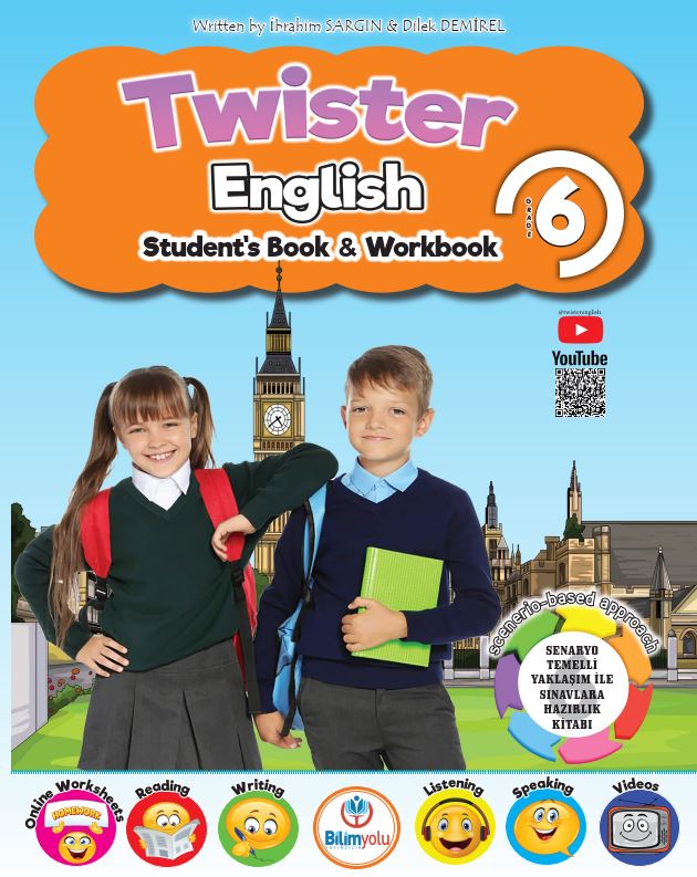 Bilimyolu Yayıncılık 6. Sınıf Twister English Student's Book & Workbook İbrahim Sargın