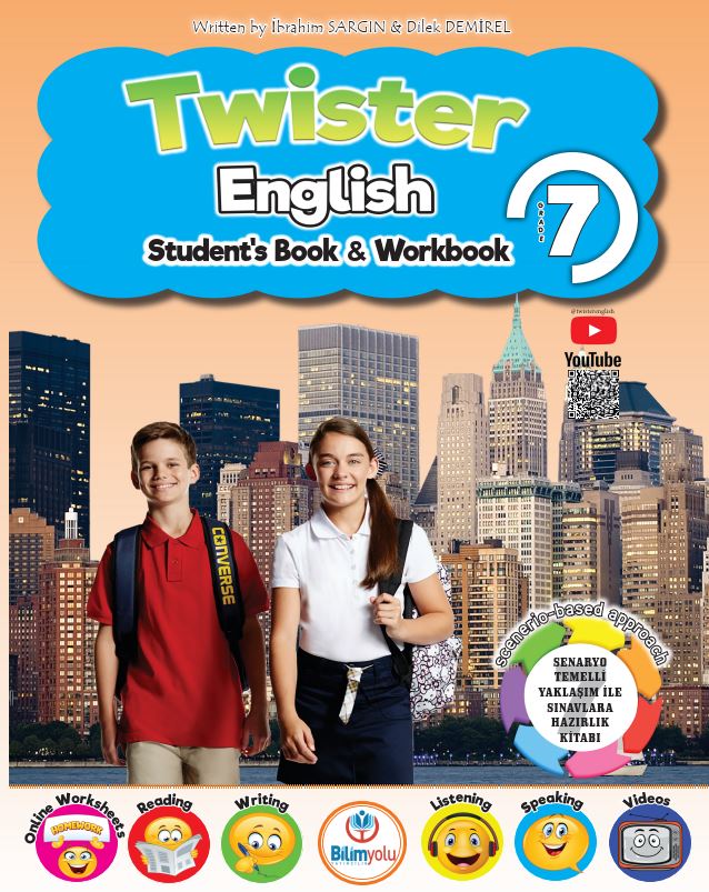 Bilimyolu Yayıncılık 7. Sınıf Twister English Student's Book & Workbook İbrahim Sargın