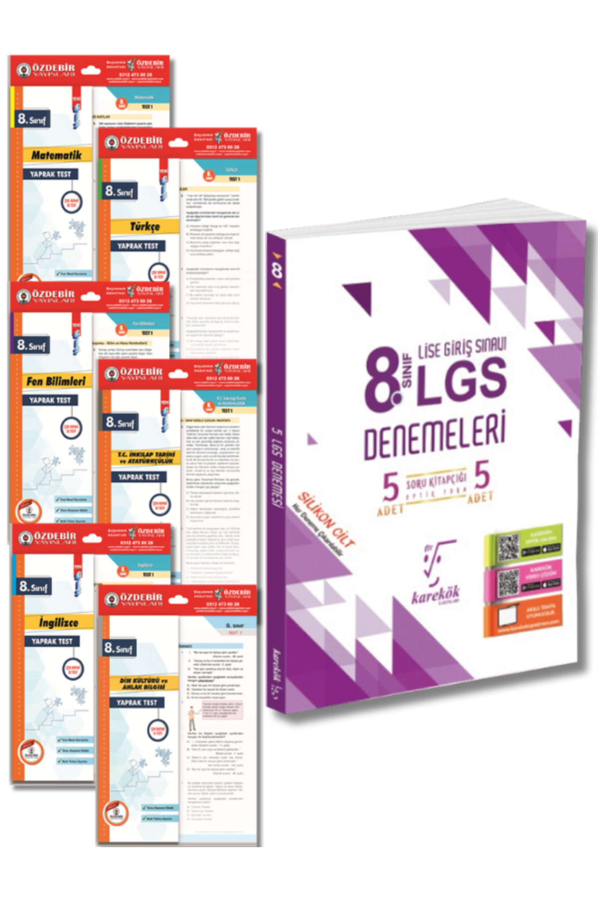Karekök ve Özdebir Yayınevinden 8.Sınıf LGS Deneme ve Yaprak Test Seti