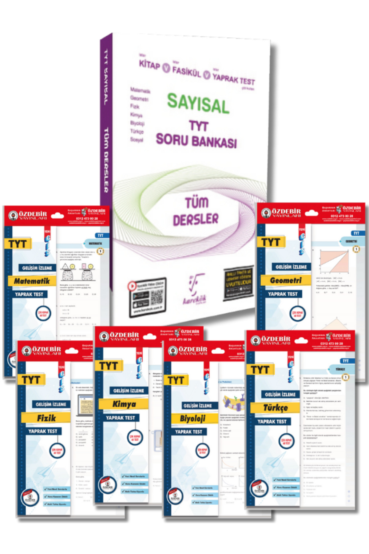 Karekök ve Özdebir Yayınevinden TYT Tüm Dersler Sayısal Soru Bankası ve Yaprak Test Seti Karekök ve Özdebir Yayınevinden TYT Tüm Dersler Sayısal Soru Bankası ve Yaprak Test Seti