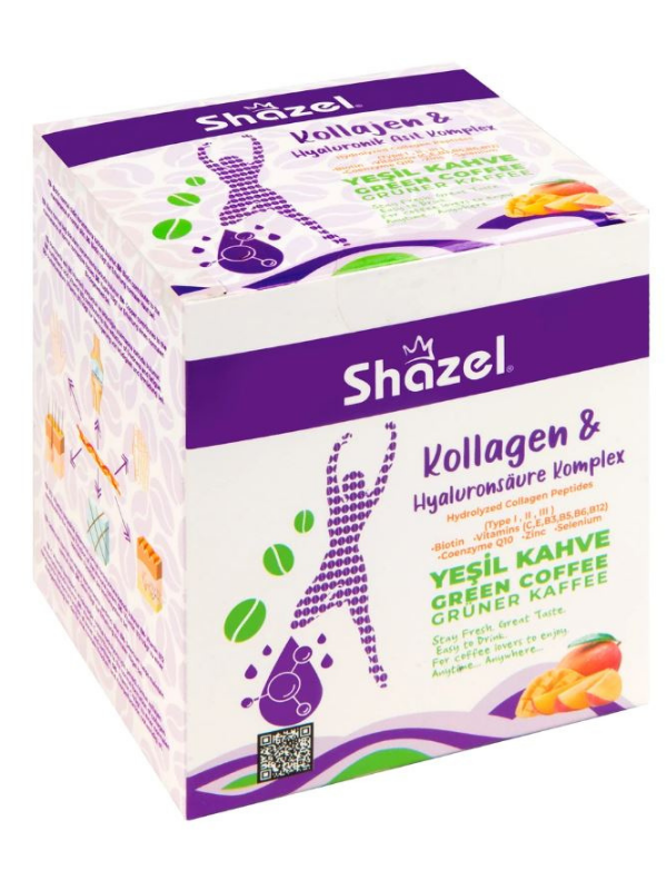 Kolojenli Ve Hyaluronik Asitli Detoks Yeşil Kahve 12X10Gr. Kolojenli Ve Hyaluronik Asitli Detoks Yeşil Kahve 12X10Gr.