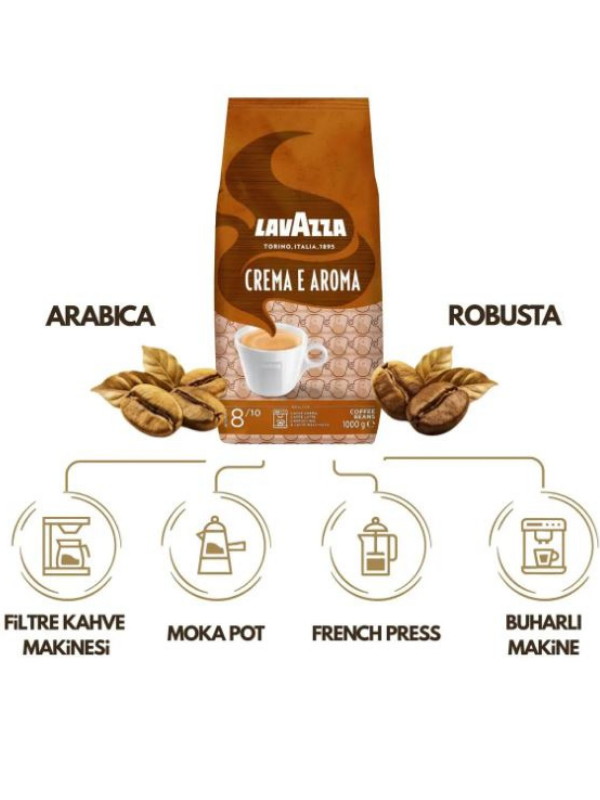 Lavazza Crema e Aroma Çekirdek Kahve 1 kg