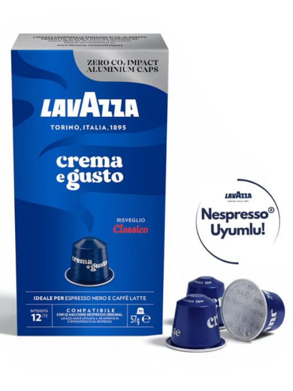Lavazza Crema e Gusto Nespresso® Uyumlu Kapsül Kahve 10’lu Paket