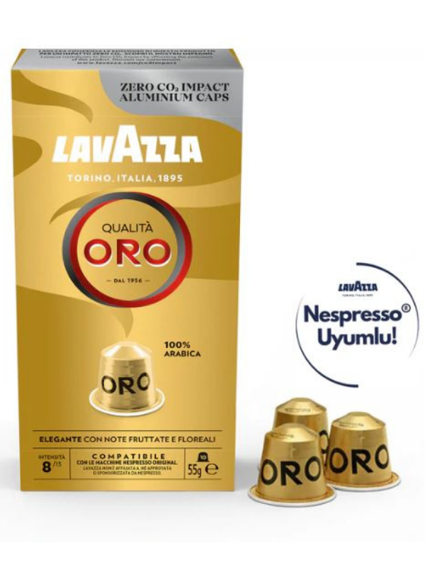 Lavazza Qualità Oro Nespresso® Uyumlu Kapsül Kahve 10’lu Paket Lavazza Qualità Oro Nespresso® Uyumlu Kapsül Kahve 10’lu Paket