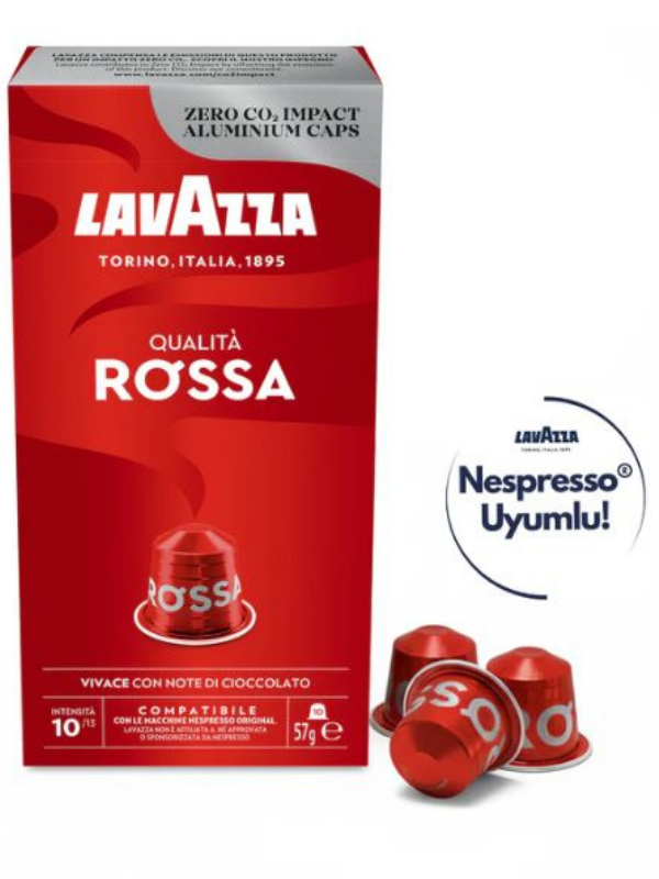Lavazza Qualità Rossa Nespresso® Uyumlu Kapsül Kahve 10’lu Paket Lavazza Qualità Rossa Nespresso® Uyumlu Kapsül Kahve 10’lu Paket