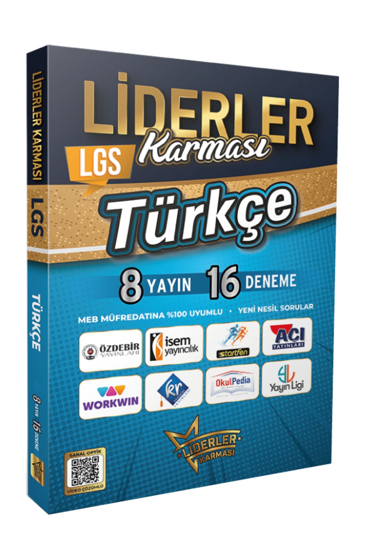 Liderler Karması 2024 Model 8.Sınıf LGS 8 Yayın Evinden 48 Türkçe, Matematik, Fen Branş Deneme Seti