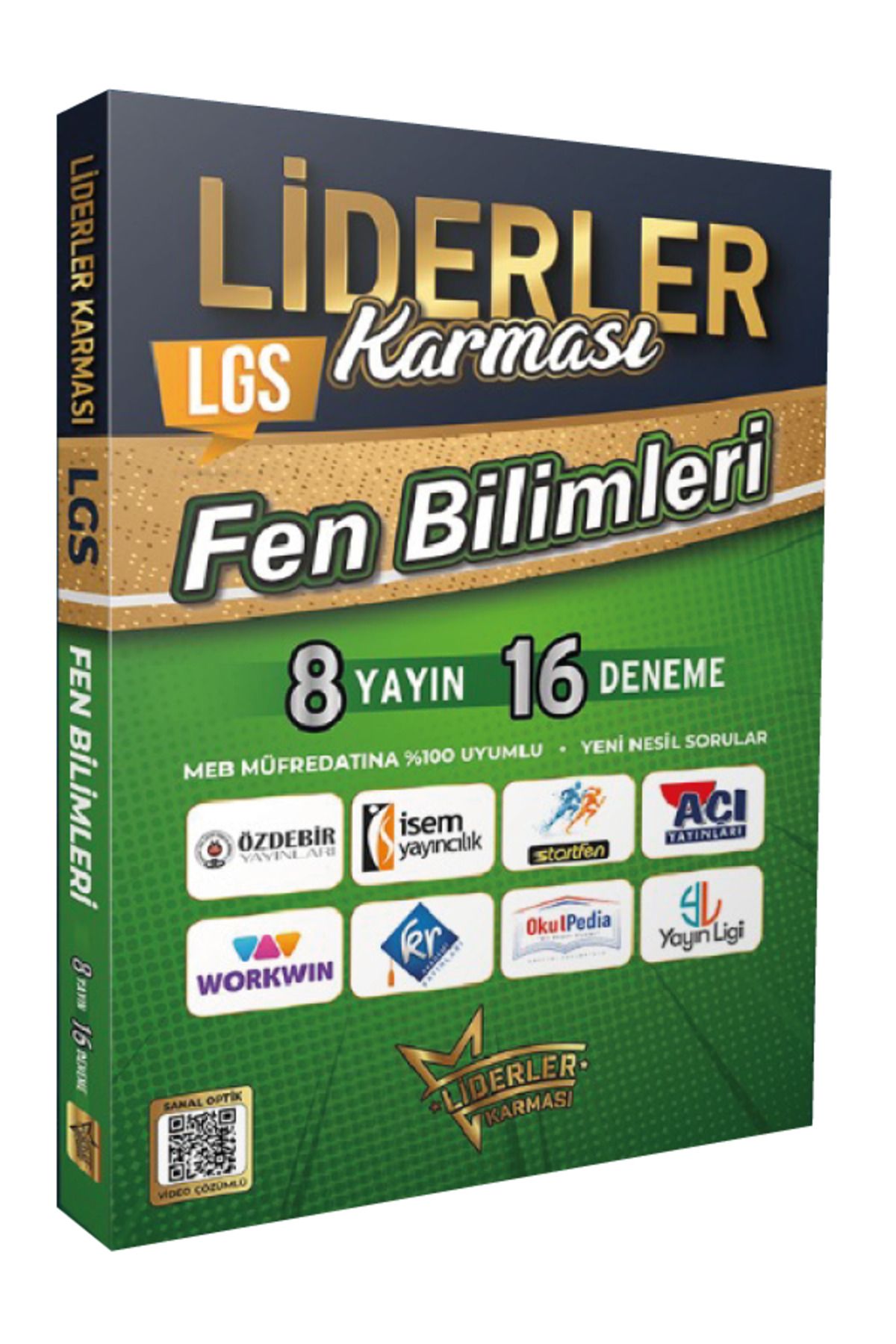 Liderler Karması 2024 Model 8.Sınıf LGS 8 Yayın Evinden 48 Türkçe, Matematik, Fen Branş Deneme Seti