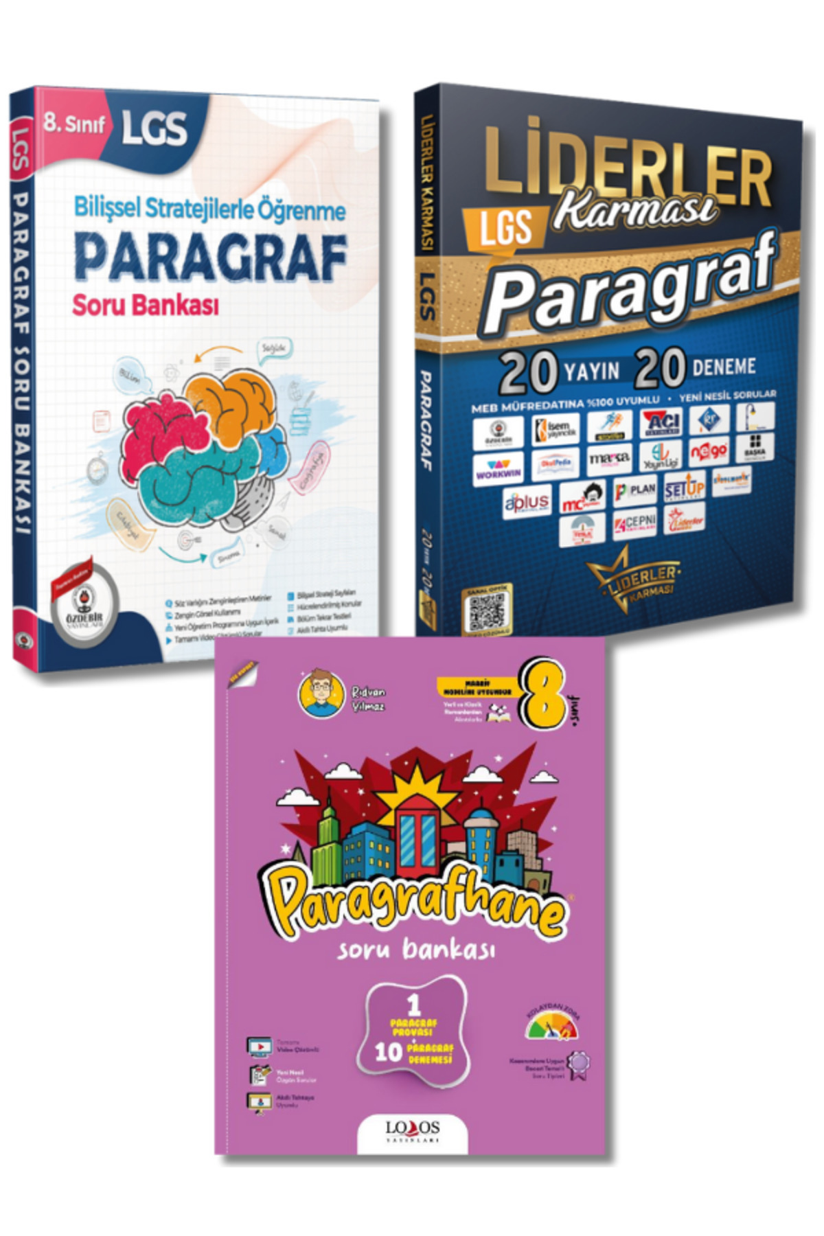 Liderler Karması 8.Sınıf LGS 3'lü Paragraf Soru Deneme Seti Özdebir Yayınları, Lodos Yayınları Liderler Karması 8.Sınıf LGS 3'lü Paragraf Soru Deneme Seti Özdebir Yayınları, Lodos Yayınları