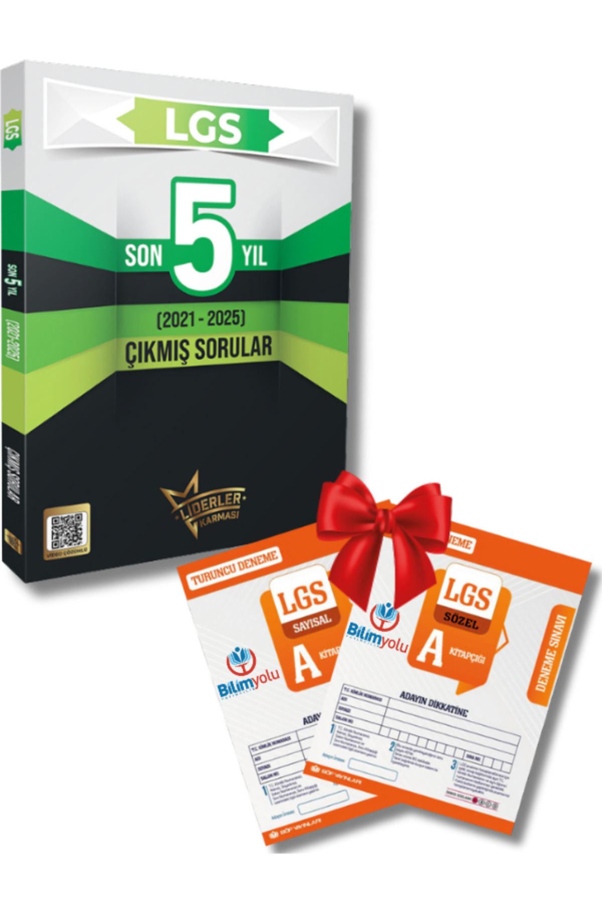Liderler Karması 8.Sınıf LGS Son 5 Yıl Çıkmış Sorular ve LGS Deneme Sınavı Seti