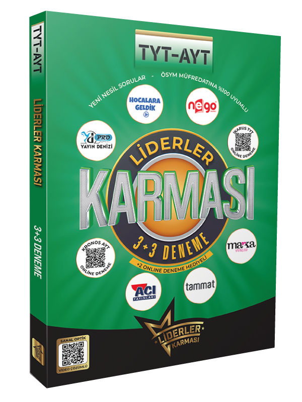 Liderler Karması TYT-AYT 3+3 Deneme Seti Liderler Karması TYT-AYT 3+3 Deneme Seti