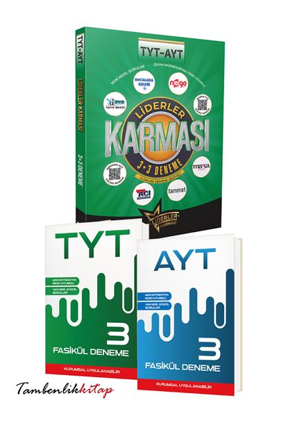 Liderler Karması TYT-AYT 6+6 Deneme Sınavı Seti Liderler Karması TYT-AYT 6+6 Deneme Sınavı Seti