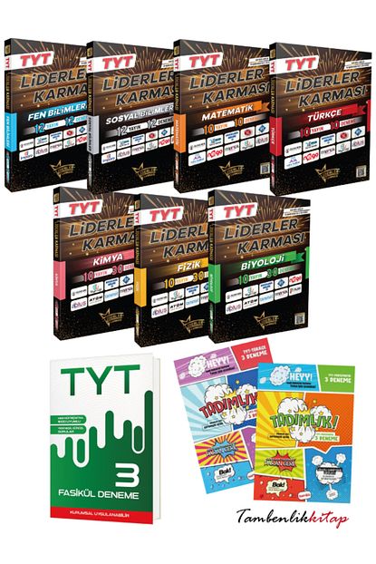 Liderler Karması TYT Fulleten Branş Deneme Seti +3 Genel Deneme Liderler Karması TYT Fulleten Branş Deneme Seti +3 Genel Deneme