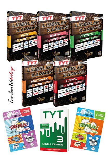 Liderler Karması TYT Sayısal Branş Deneme Seti +3 Fasikül Deneme Liderler Karması TYT Sayısal Branş Deneme Seti +3 Fasikül Deneme