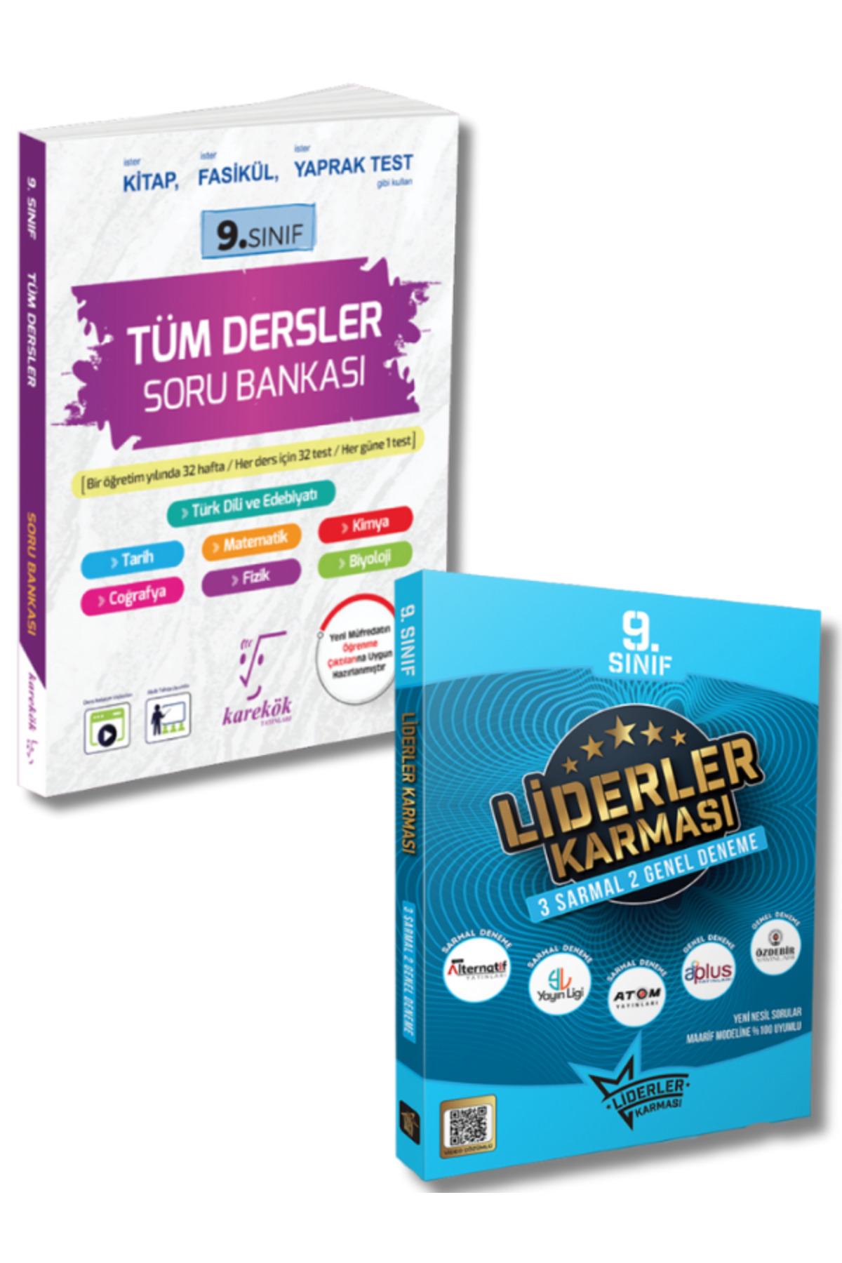 Liderler Karması ve Karekök Yayınlarından 9.Sınıf Tüm Dersler Soru Bankası ve Deneme Seti Liderler Karması ve Karekök Yayınlarından 9.Sınıf Tüm Dersler Soru Bankası ve Deneme Seti