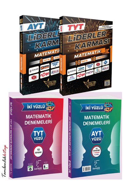 Liderler Karması ve Karekök Yayınlarından TYT-AYT Matematik Deneme Seti Liderler Karması ve Karekök Yayınlarından TYT-AYT Matematik Deneme Seti