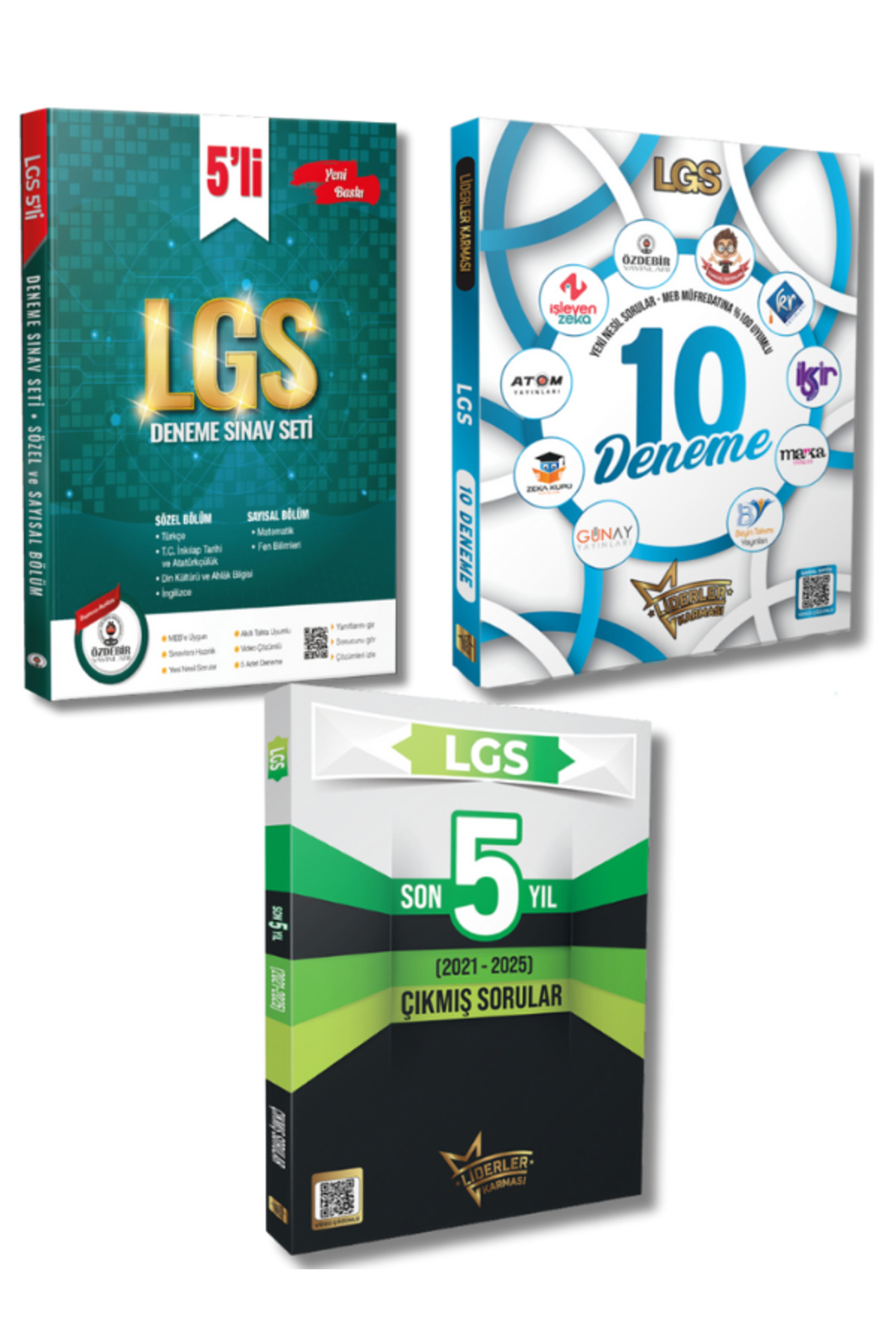 Liderler Karması ve Özdebir Yayınevinden 8.Sınıf LGS 15 Deneme+Son 5 Yıl Çıkmış Sorular Seti Liderler Karması ve Özdebir Yayınevinden 8.Sınıf LGS 15 Deneme+Son 5 Yıl Çıkmış Sorular Seti