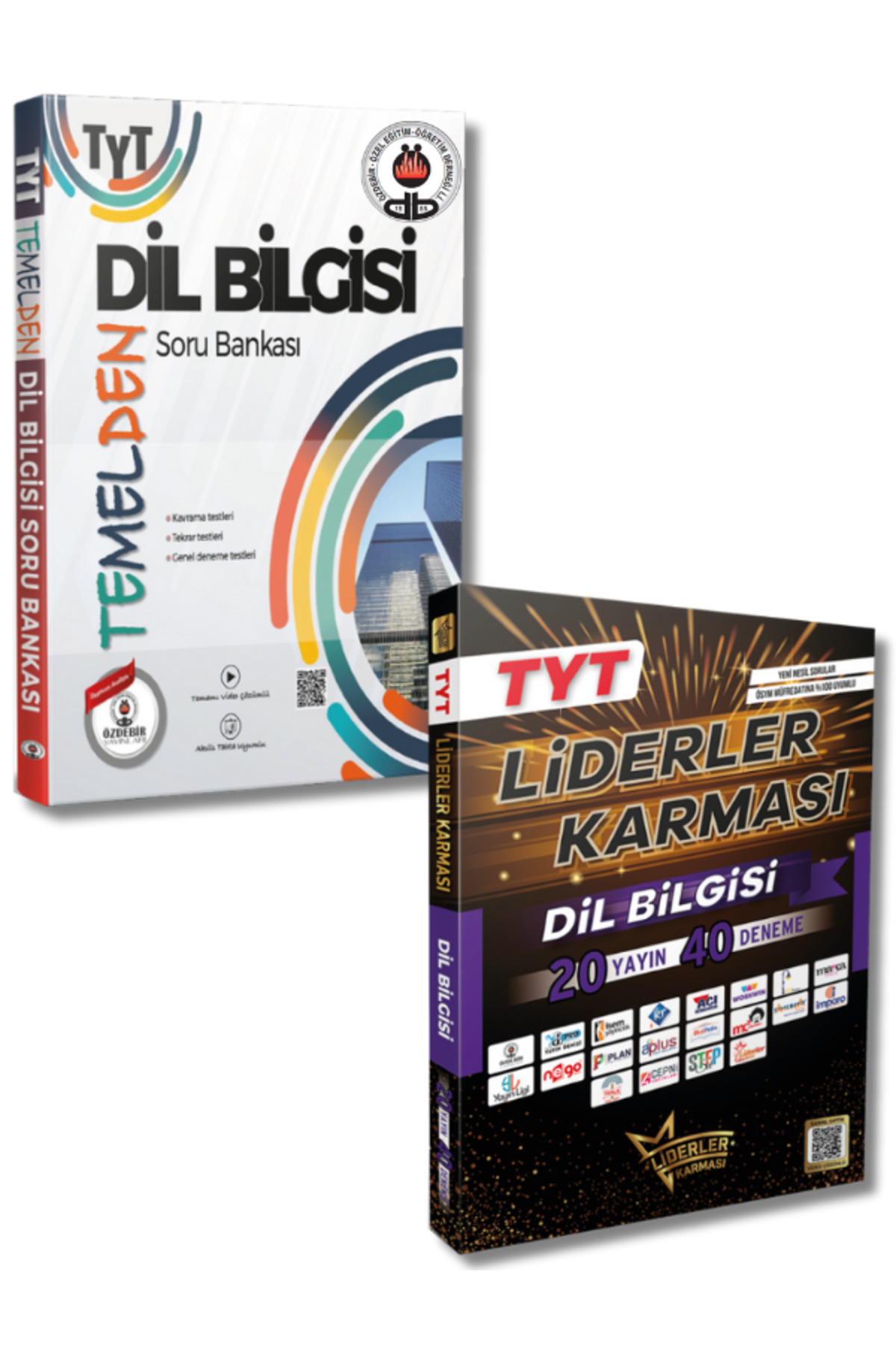 Liderler Karması ve Özdebir Yayınevinden TYT Temelden Dil Bilgisi Soru Bankası ve Deneme Seti Liderler Karması ve Özdebir Yayınevinden TYT Temelden Dil Bilgisi Soru Bankası ve Deneme Seti
