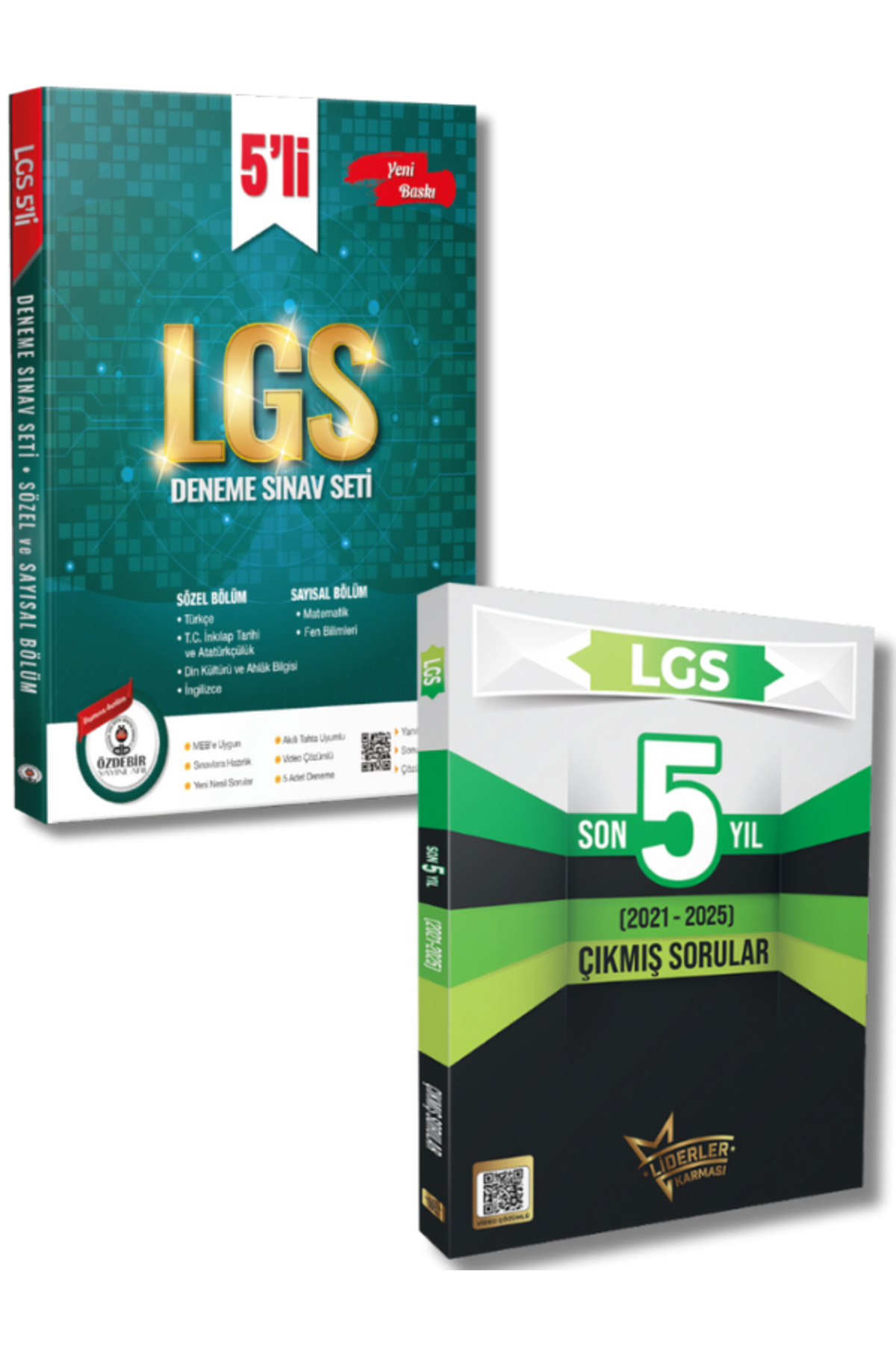 Liderler Karması ve Özdebir Yayınlarından 8.Sınıf LGS 5 Deneme ve Son 5 Yıl Çıkmış Sorular Seti