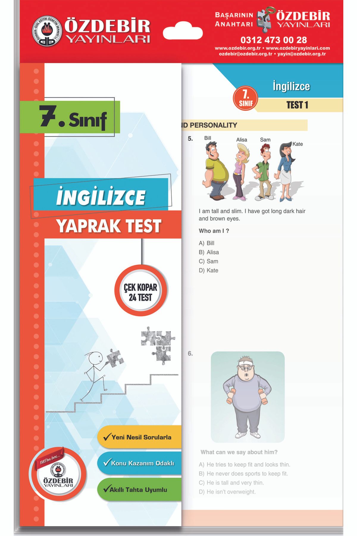 Özdebir 7. Sınıf Ingilizce Yaprak Test