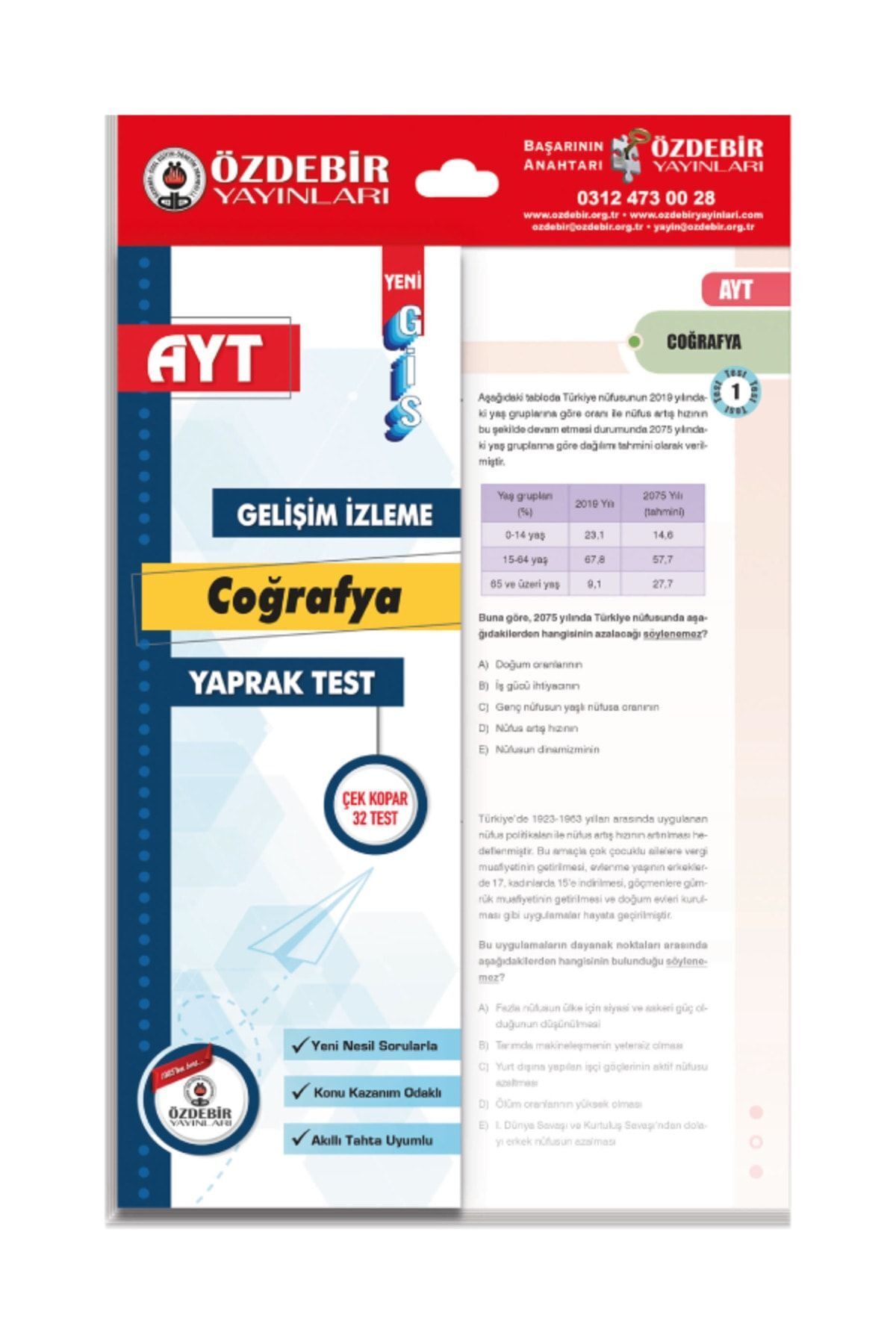 Özdebir Ayt Coğrafya Gis Yaprak Test