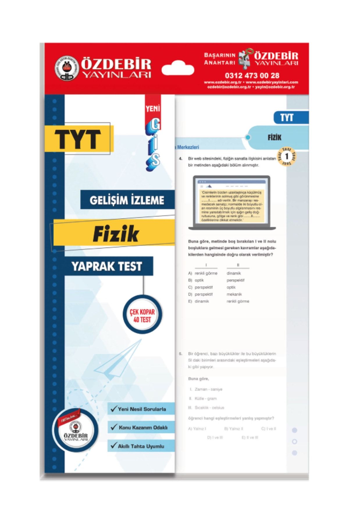 Özdebir Tyt Fizik Gis Yaprak Test