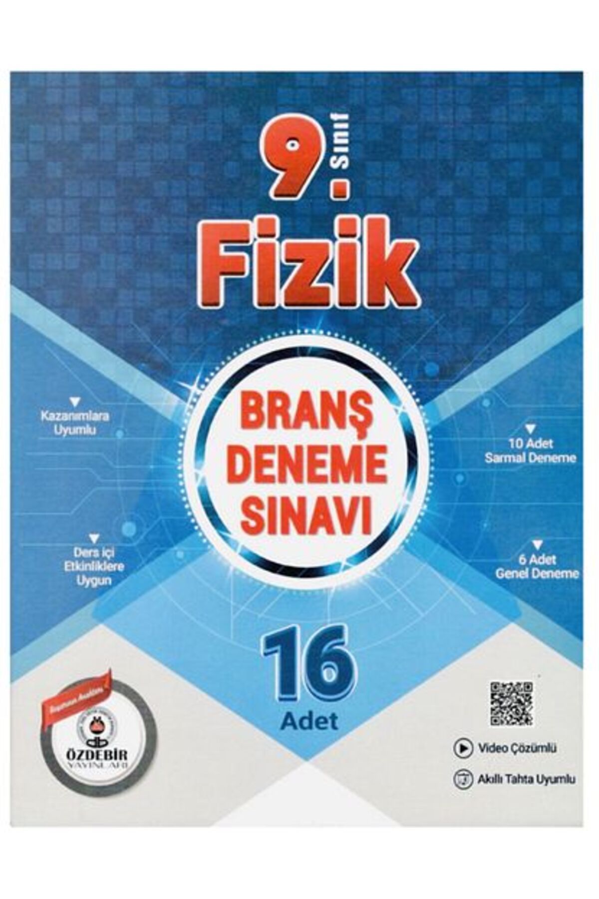 ÖZDEBİR YAYINEVİ 9.Sınıf Güncel Baskı 16X16 Fizik Branş Deneme ÖZDEBİR YAYINEVİ 9.Sınıf Güncel Baskı 16X16 Fizik Branş Deneme