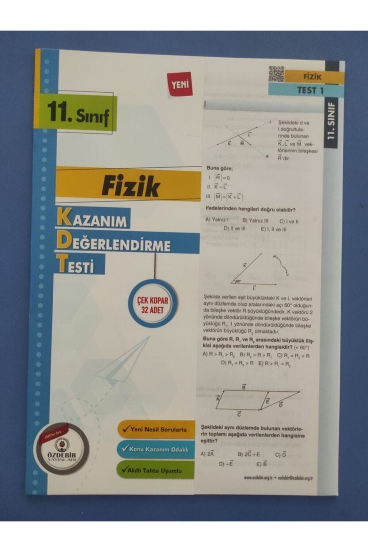 ÖZDEBİR YAYINLARI 11. SINIF FİZİK POŞET YAPRAK TEST