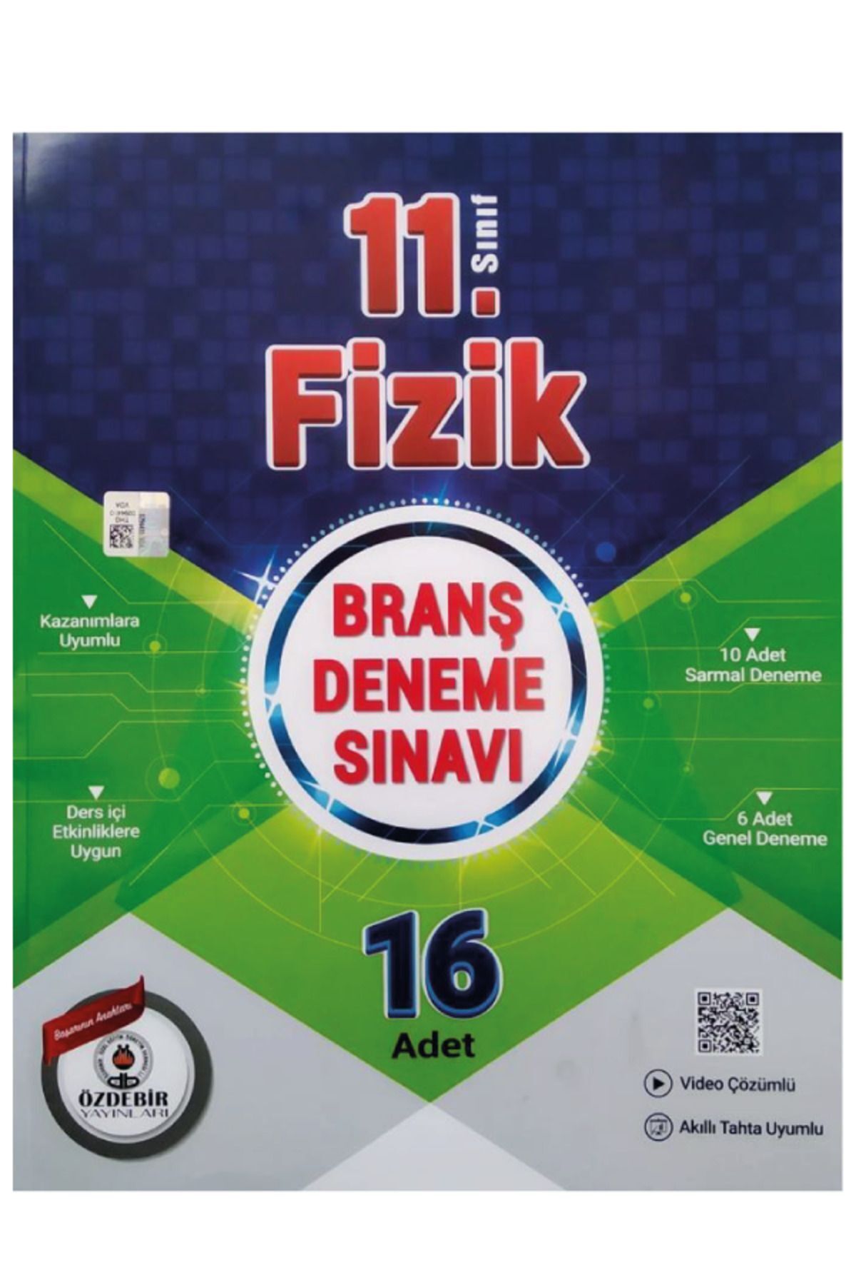 Özdebir Yayınları 11.Sınıf 16X16 Sayısal Branş Deneme Seti (Matematik,Fizik,Kimya,Biyoloji)