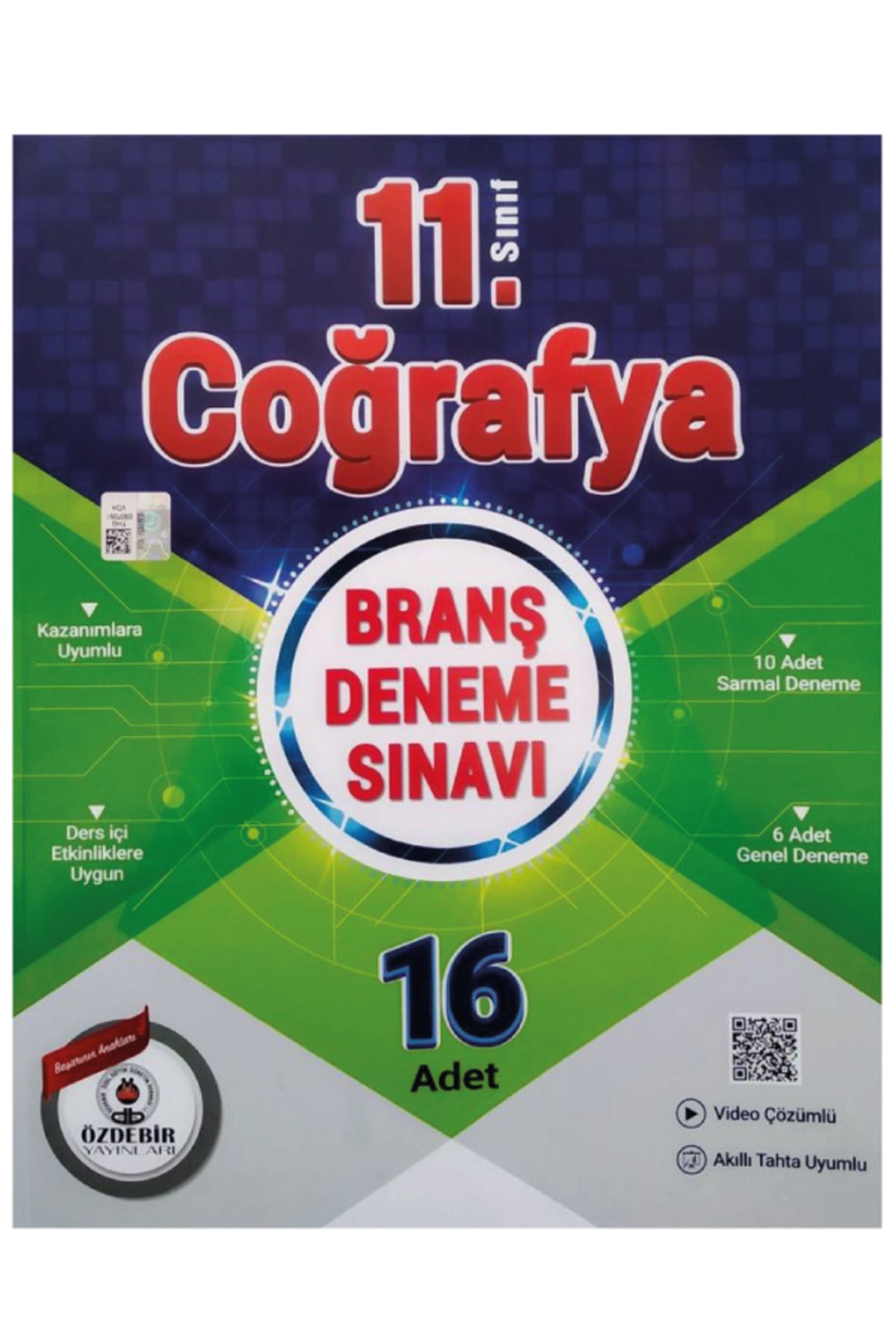 Özdebir Yayınları 11.Sınıf Coğrafya 16 Branş Deneme Sınavı