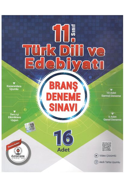 Özdebir Yayınları 11.Sınıf Türk Dili ve Edebiyatı 16 Branş Deneme Sınavı Özdebir Yayınları 11.Sınıf Türk Dili ve Edebiyatı 16 Branş Deneme Sınavı