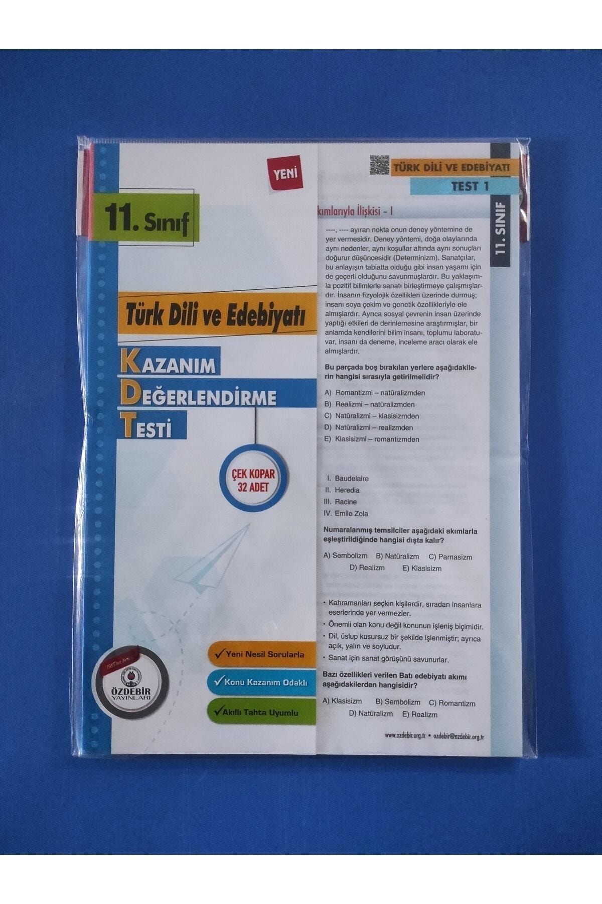 Özdebir Yayınları 11.sınıf Türk Dili Ve Edebiyatı Yaprak Test