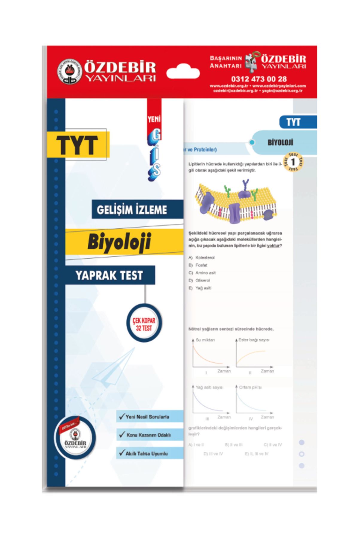 Özdebir Yayınları TYT Problemler Sayısal Yaprak Test Seti