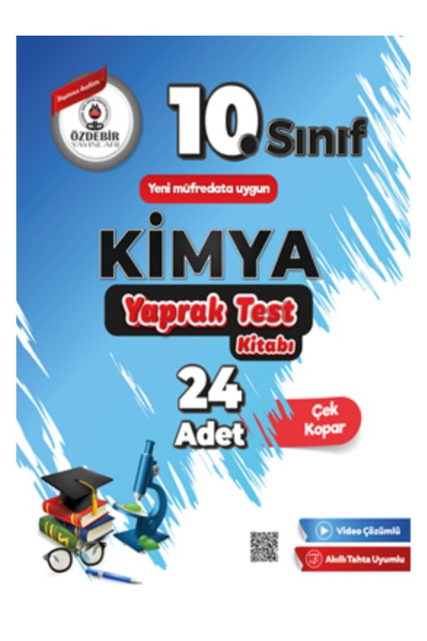10.Sınıf Kimya Yaprak Test Kitabı Güncel Yeni Baskı