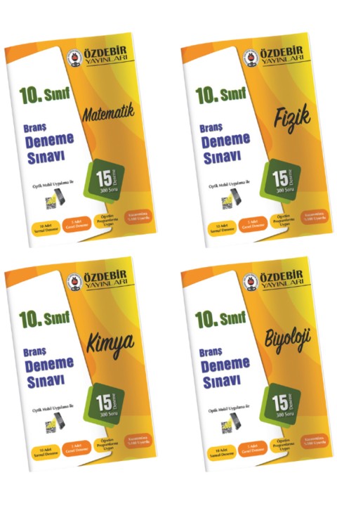 10.Sınıf Sayısal Branş Deneme Seti