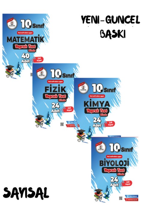 10.Sınıf Tüm Dersler Yaprak Test Seti Güncel Yeni Baskı