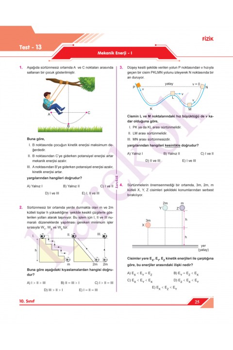 2025-2026 Müfredat Karekök 10. Sınıf Tüm Dersler Soru Bankası 7 Branş