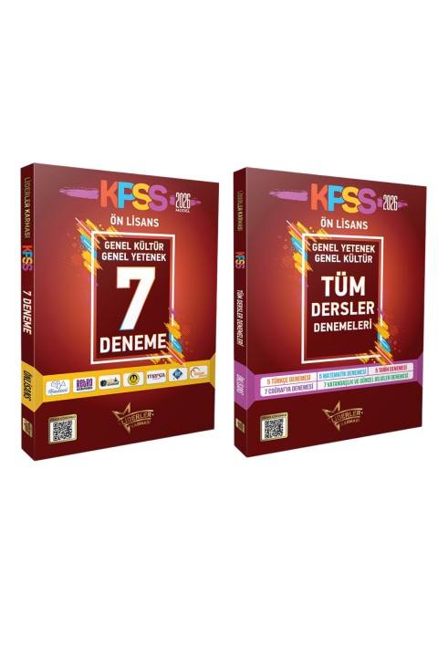 2026 KPSS GYGK Ön Lisans 7 Genel Deneme ve 29lu Branş Deneme Seti