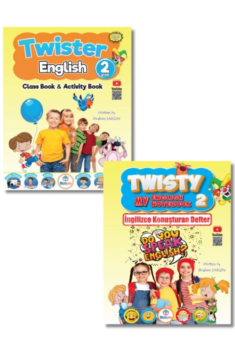 2.Sınıf Twister English + Twisty İngilizce Konuşan Defter Seti İbrahim Sargın
