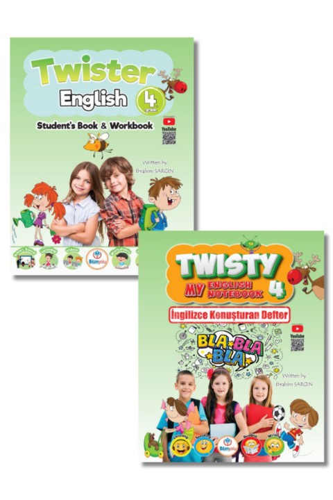 4.Sınıf Twister English + Twisty İngilizce Konuşan Defter Seti İbrahim Sargın