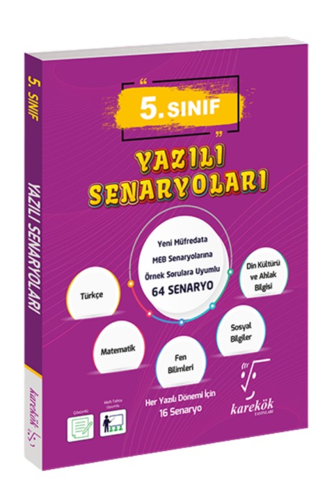 5.Sınıf Tüm Dersler Yazılı Senaryoları Güncel Yeni Müfredat