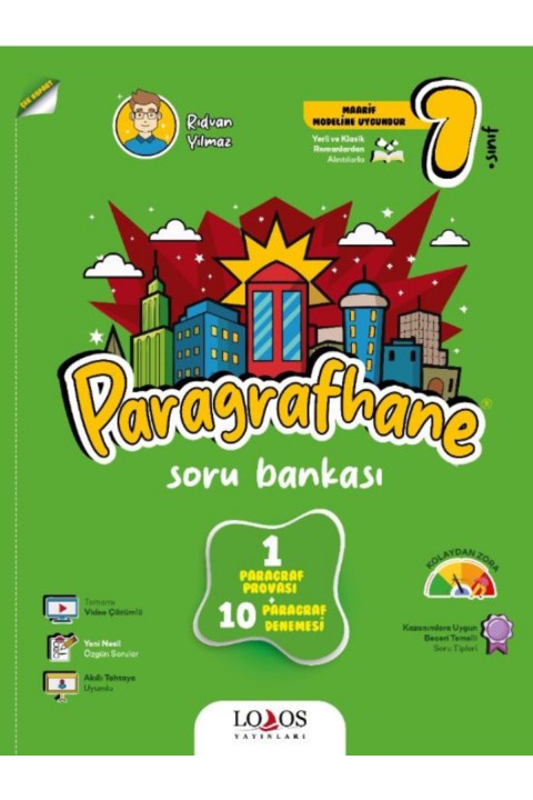 Lodos Yayınları 7.Sınıf Paragrafhane Soru Bankası Rıdvan Yılmaz